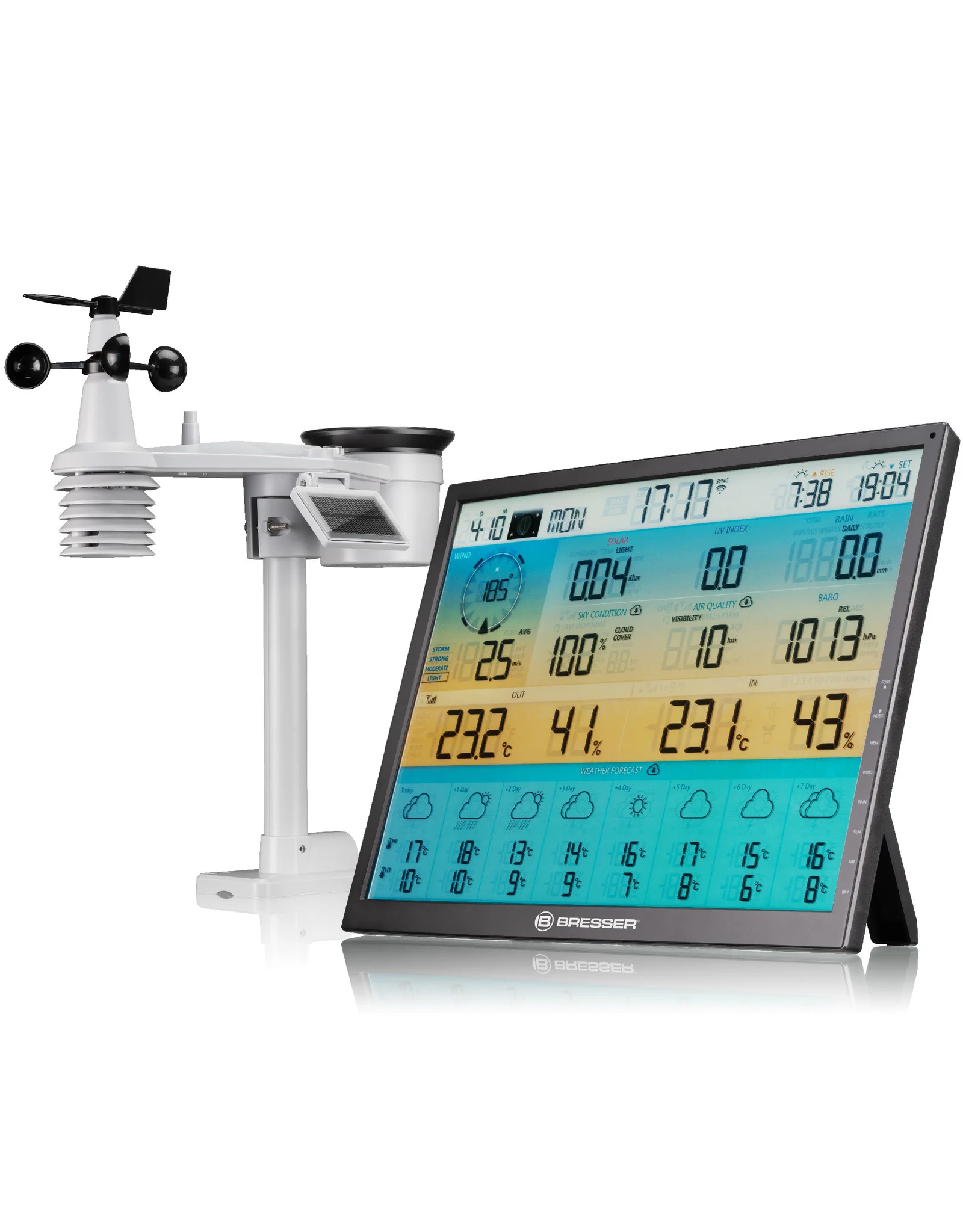 NoneBresser 8-day 4CAST XL WLAN solar weather station 7-in-1